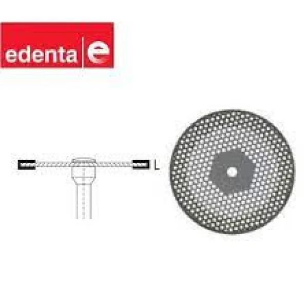 Disc  diamantat  pe ambele fete perforat  inel rosu   Edenta 400 .514.190 HP