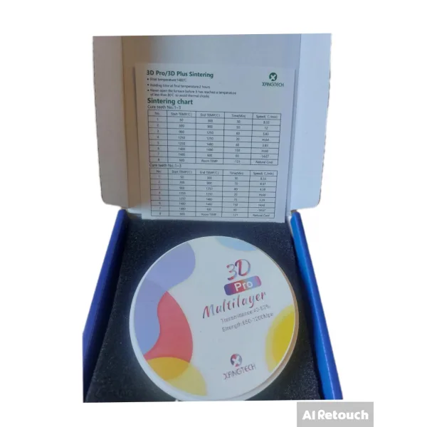 Disc zirconiu 3D multilayer Xangtech 98X 14 mm